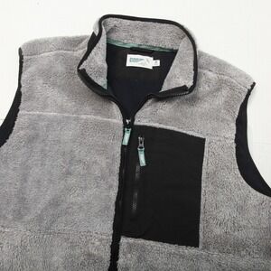 Wellen Vest Mens 2XL Gray Fleece Full Zip Collared Chest Pocket Lined Outdoor